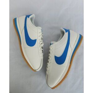 * 8.5 WOMEN'S NIKE CORTEZ DM4044-112 RUNNING SNEAKERS WHITE SAIL / BLUE
